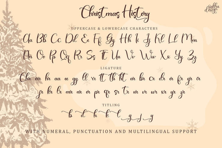 Christmas History字体 1