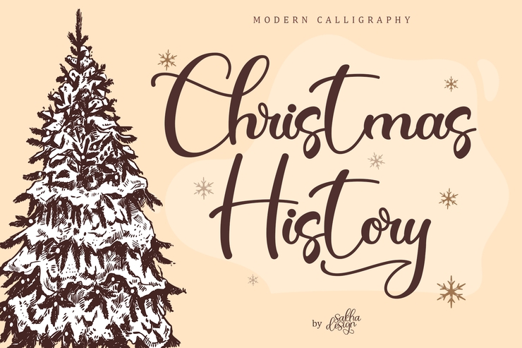 Christmas History字体 4