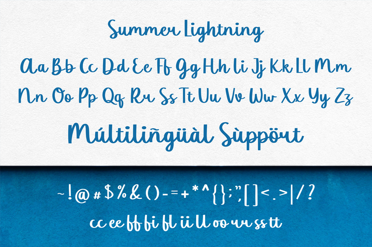 Summer Lightning字体 4