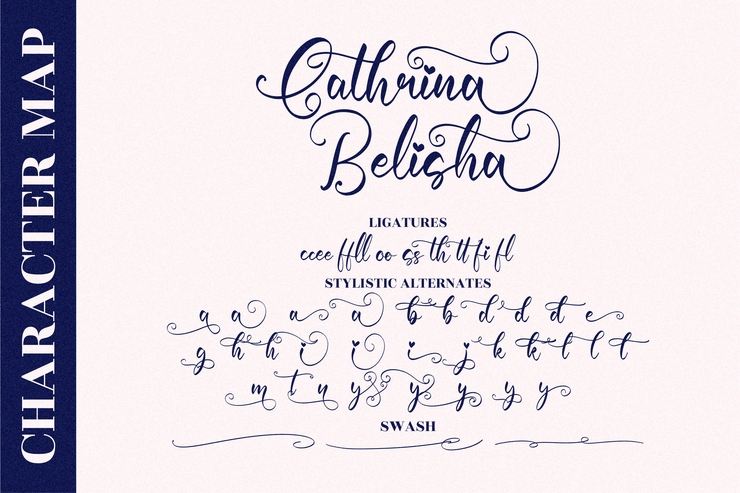 Cathrina Belisha字体 8