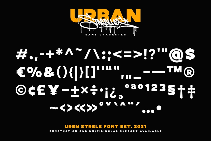 Urban Starblues字体 2