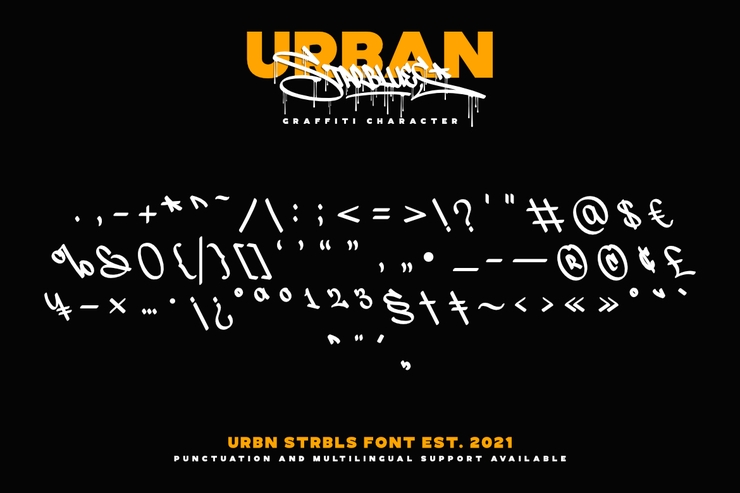 Urban Starblues字体 4