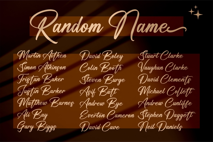 Anthony Hunter字体 7