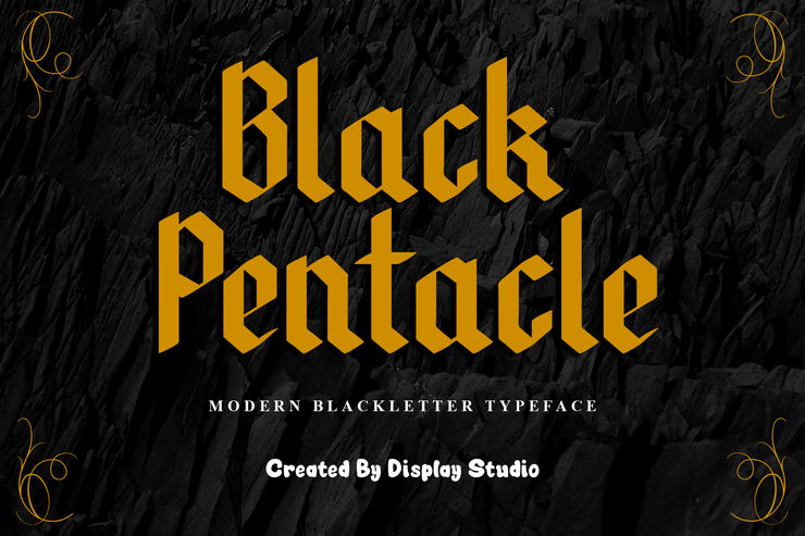 Black Pentacle字体 1
