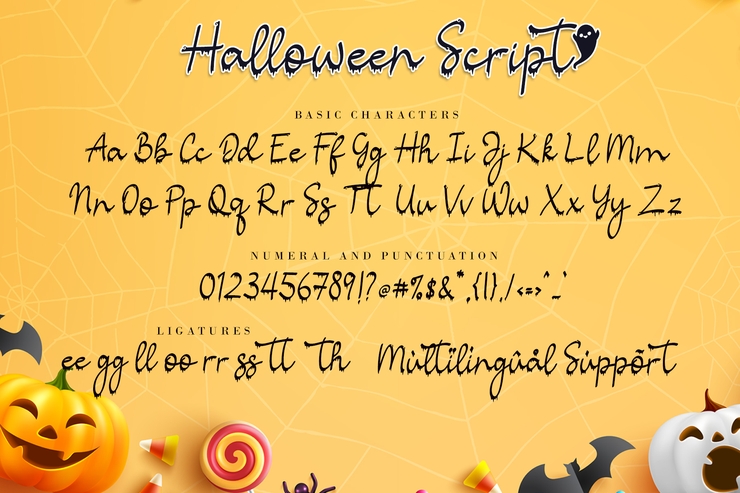 Halloween Script字体 3