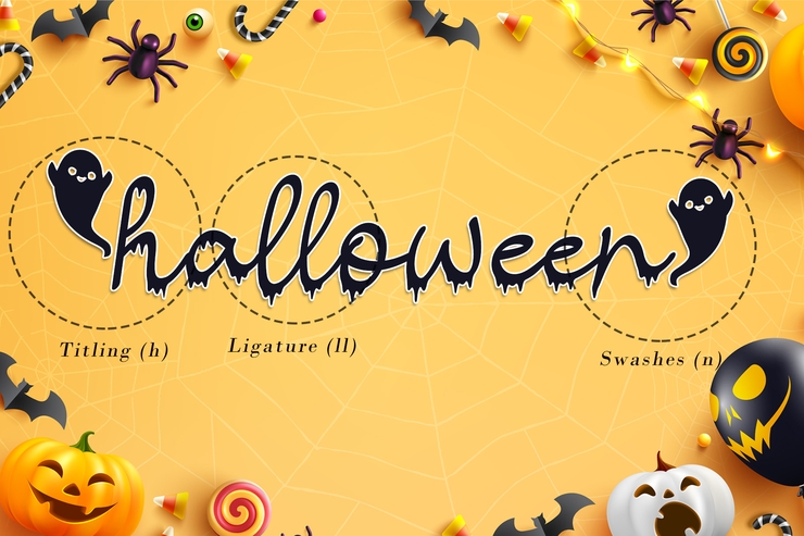 Halloween Script字体 5