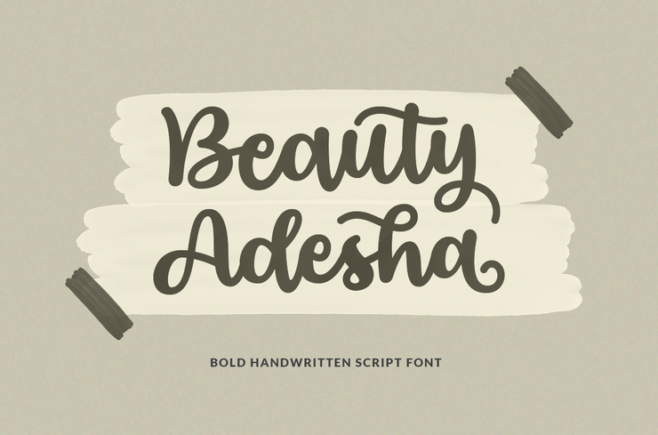 Beauty Adesha字体 5