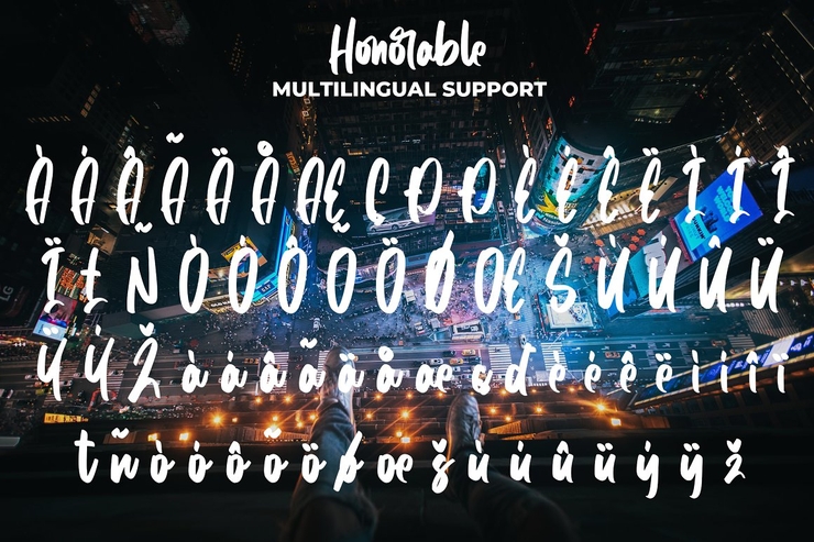 Honorable字体 1
