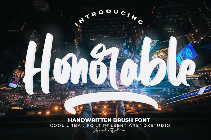 Honorable字体 4