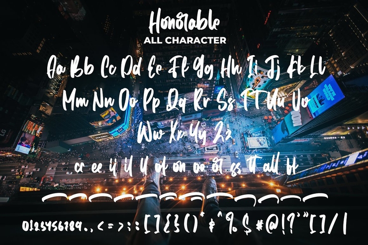 Honorable字体 8