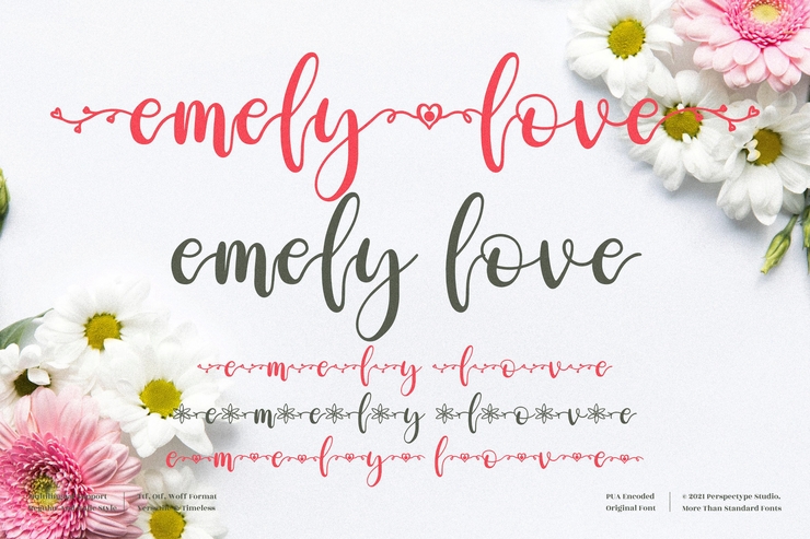 emely love字体 5