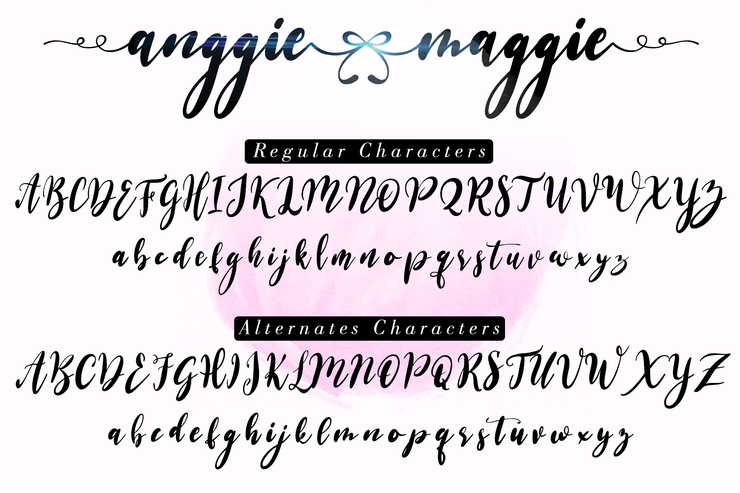 Anggie Maggie字体 5