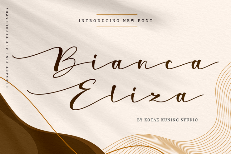Bianca Eliza字体 1