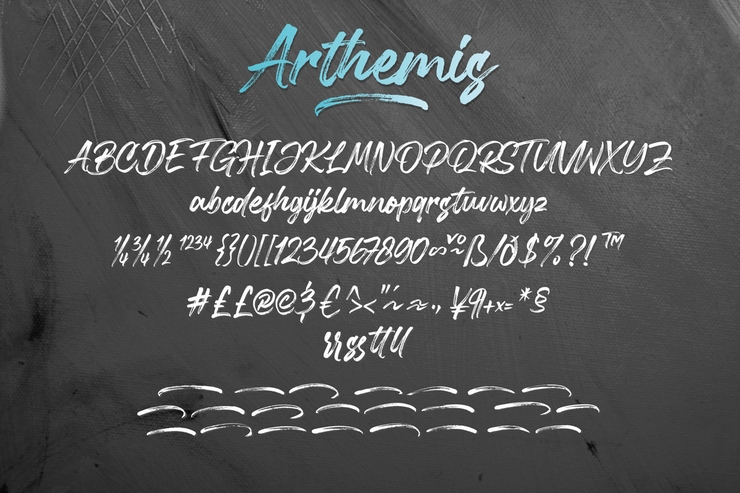 Arthemis字体 3