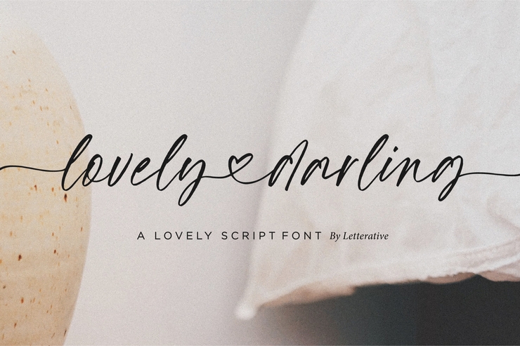 Lovely Darling字体 1
