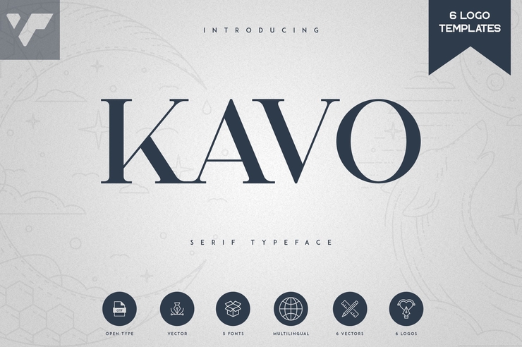 Kavo Serif字体 4