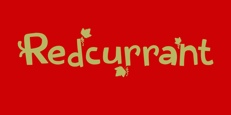 Redcurrant字体 1