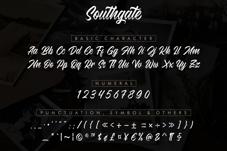 Southgate字体 5