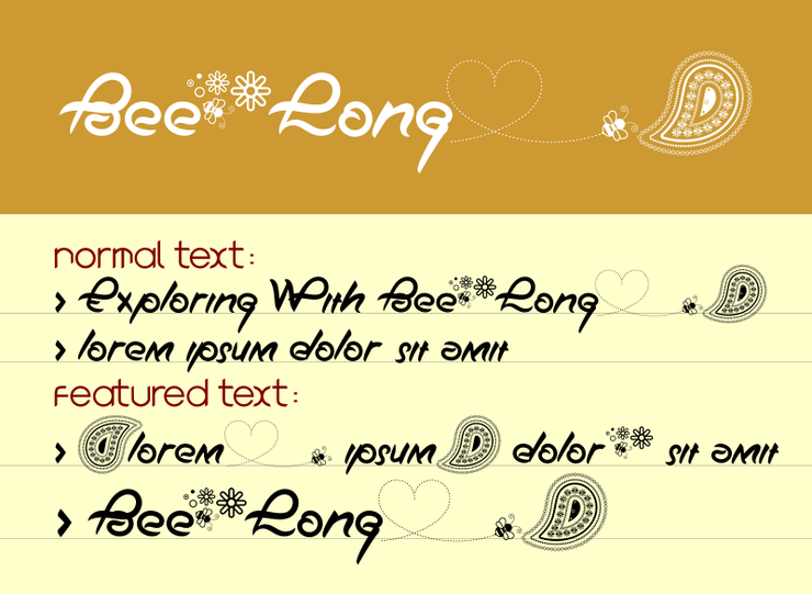 Bee Long字体 1