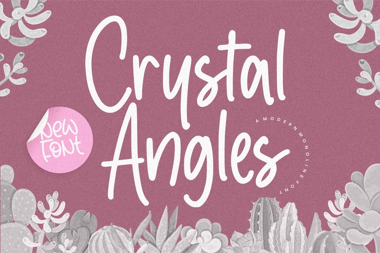 Crystal Angles字体 1