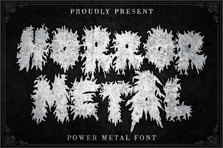Horror Metal字体 1