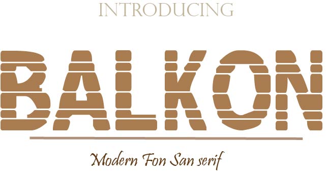 BALKON字体 1