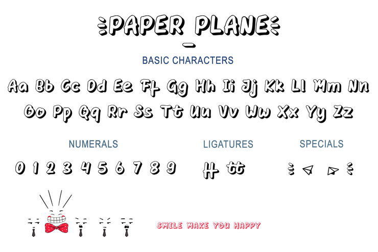 Paper Plane字体 6