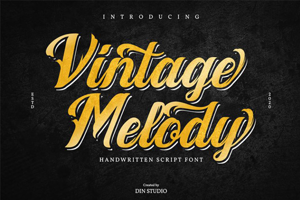 Vintage Melody字体 3