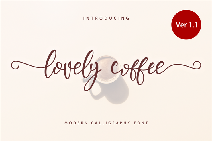 Lovely Coffee字体 2