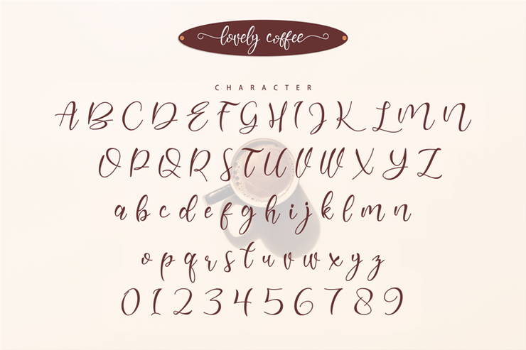 Lovely Coffee字体 3