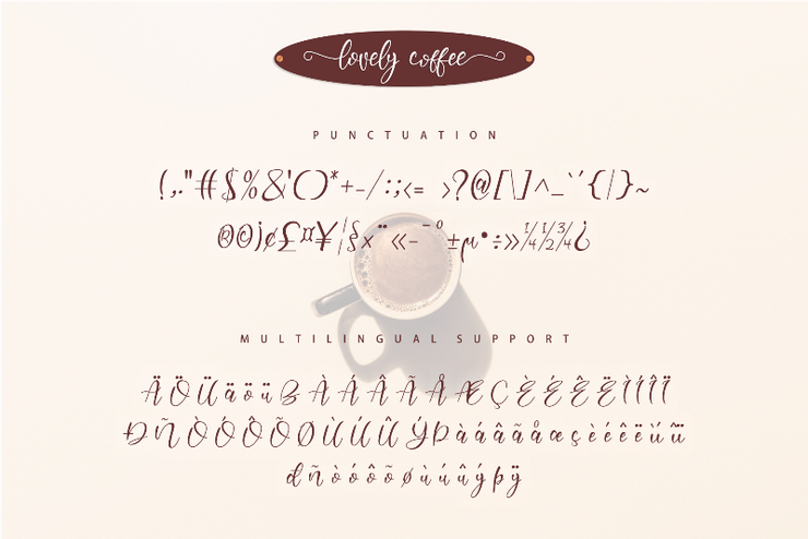 Lovely Coffee字体 6