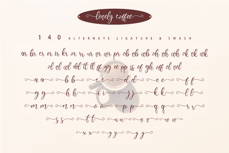 Lovely Coffee字体 7