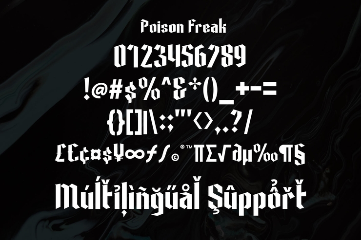 Poison Freak字体 7