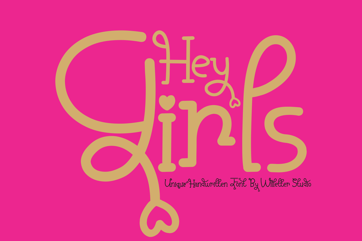 Hey Girls字体 5