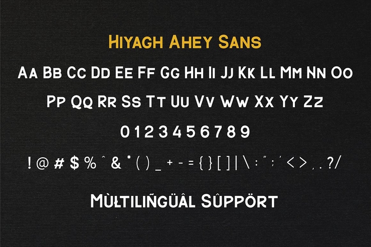 Hiyagh Ahey字体 4