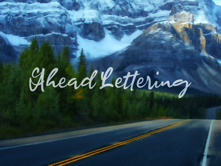 a Ahead Lettering字体 1