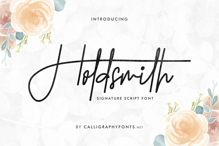 Holdsmith字体 1