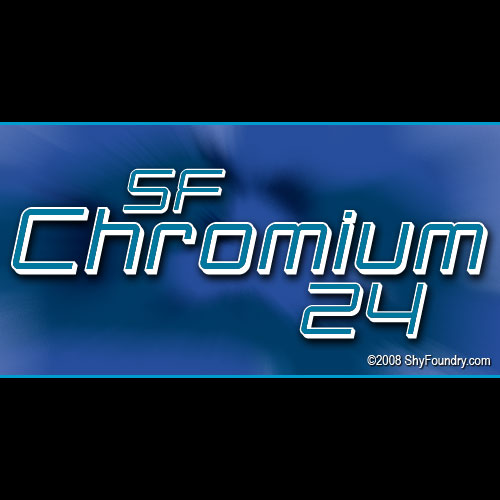 SF Chromium 24字体 1