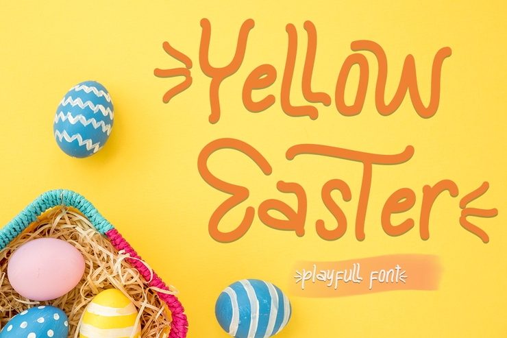 Yellow Easter字体 2