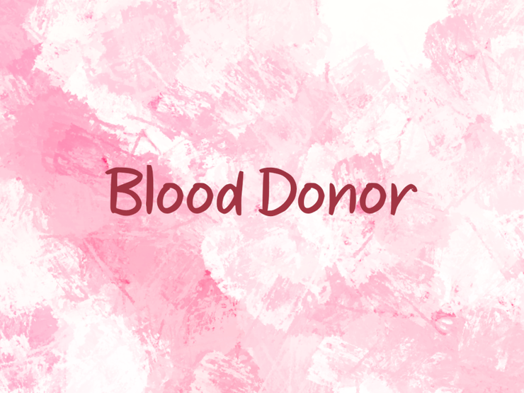 b Blood Donor字体 1