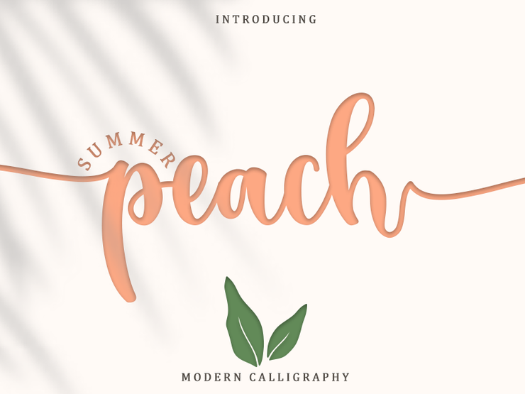 Summer Peach字体 8