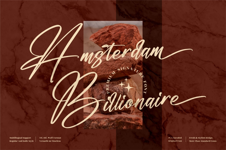 Amsterdam Billionaire字体 6