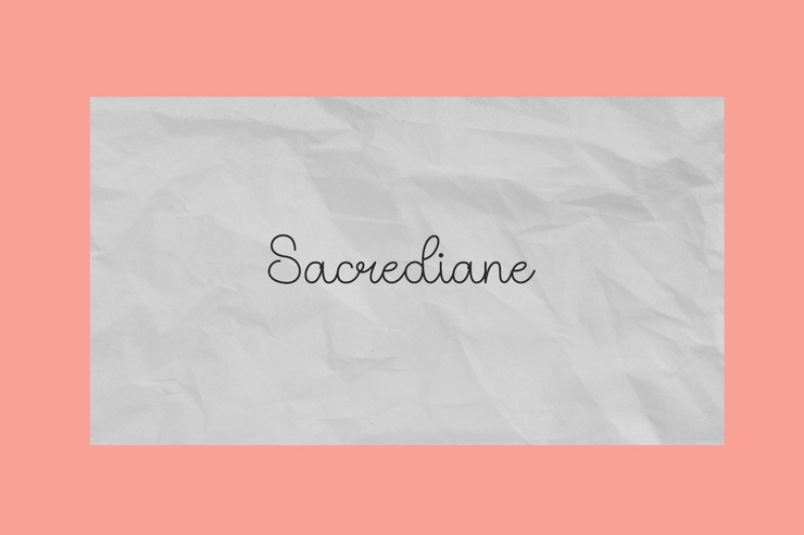 Sacrediane字体 2