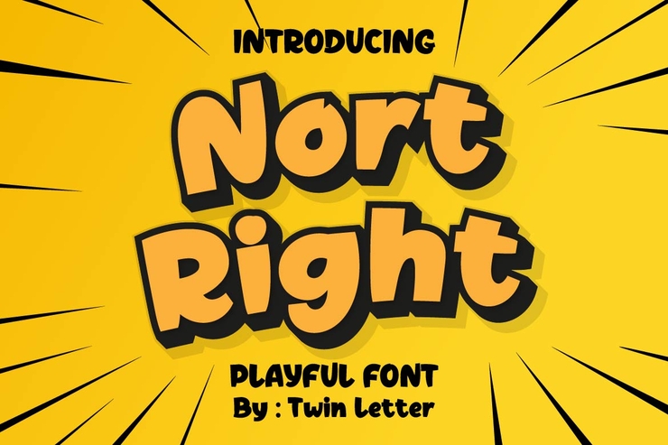 Nort Right Presonal Use字体 1