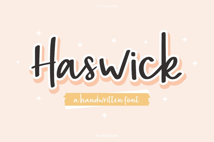 Haswick字体 1