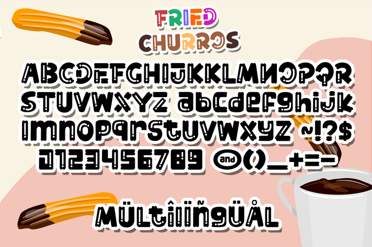 Fried Churros字体 3