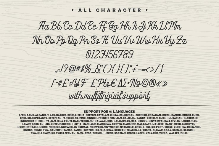 Monoline Fighter字体 4