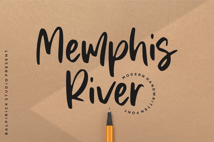 Memphis River字体 1
