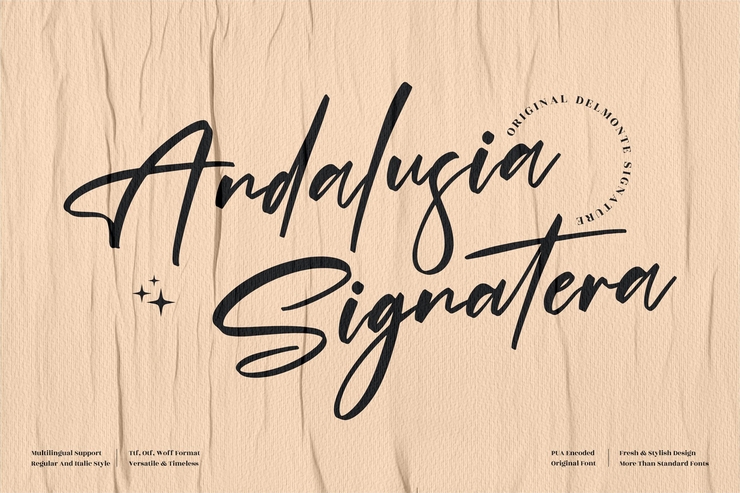 Andalusia Signature字体 6
