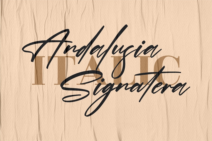 Andalusia Signature字体 7